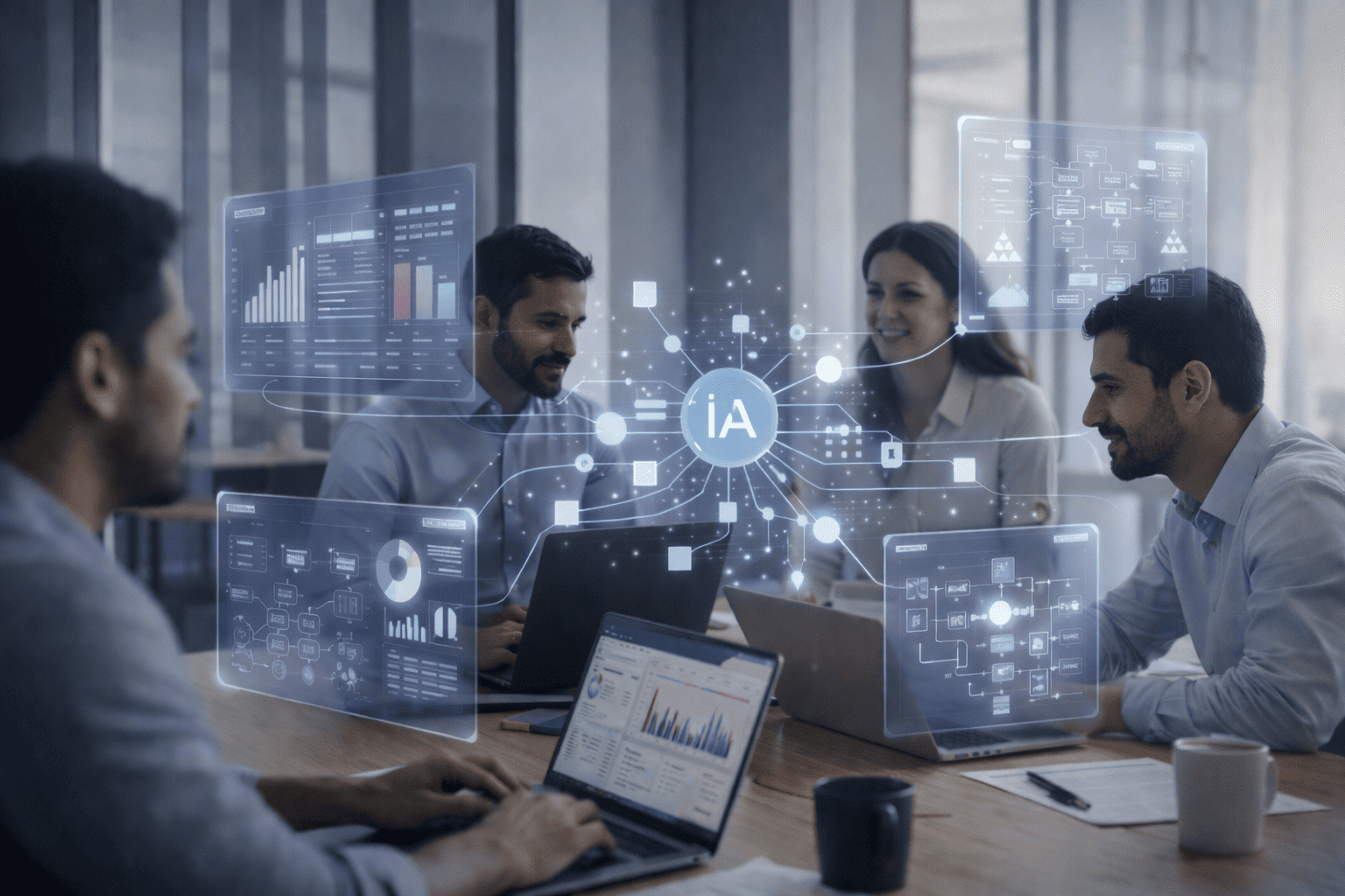 Procesos inteligentes integrando inteligencia artificial en workflows empresariales de punta a punta